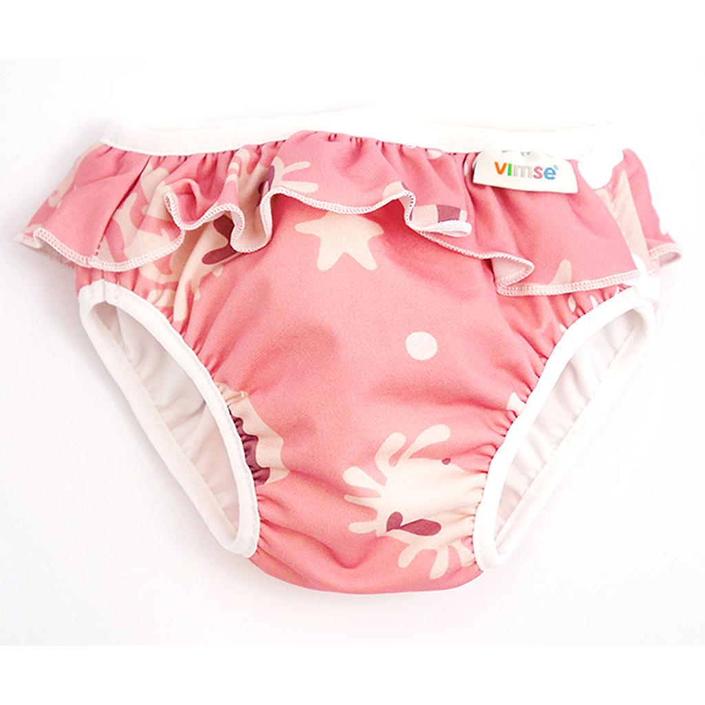 BAÑADOR PAÑAL WHALE ROSA T.XL