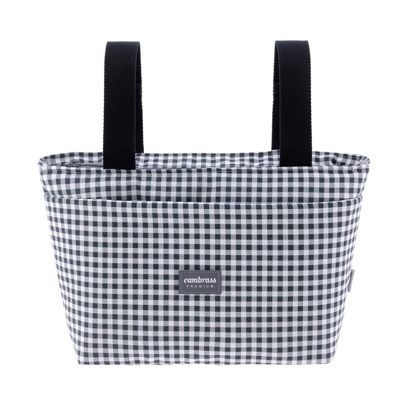 BOLSO ORGANIZADOR VICHY NEGRO 13X38X20 CM