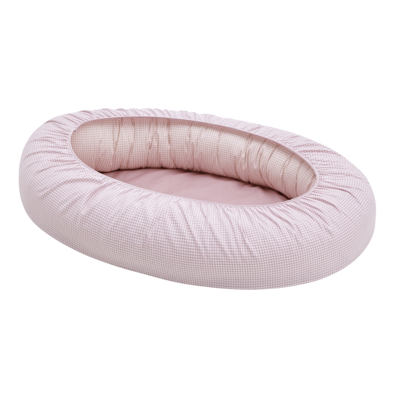 CUNA NIDO BEBE VICHY10 ROSA 55X90X15CM