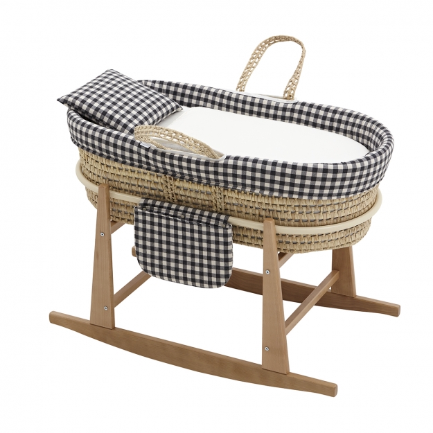 CAPAZO ACOLCHADO BEBE MIO CUCO MADISON VICHY NEGRO+PATAS BALANCIN