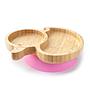 PLATO BAMBOO PATO ROSA ECO RASCALS