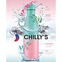 BOTELLA INOX CHILLY'S 500ML GRADIENT ROSA/MENTA