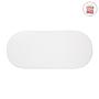 COLCHON DE CAPAZO OVALADO premium LISO 35.5X79.5X2.5CM BLANCO