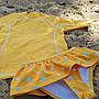 BRAGA BIKINI BTBOX UPF 50+ LUNARES MOSTAZA 4-5 AÑOS