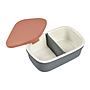 FIAMBRERA CERAMICA LUNCH BOX GRIS/TERRACOTA