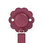CADENA DE CHUPETE C/BROCHE SILICONA WONDER INTENSE  COLOR VIVA MAGENTA