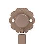 CADENA DE CHUPETE C/BROCHE SILICONA WONDER INTENSE COLOR RAW UMBER