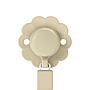 CADENA DE CHUPETE C/BROCHE SILICONA WONDER SOFT COLOR WHITE CAP GREY