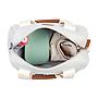BOLSO MOMMY CLUB SIGNATURE CANVAS BLANCO ROTO