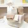 MUSELINA LAVADA MEDIANA PACK 3 UNDS - 70X70CM - UNI OFF WHITE /LIGHT GREY/SAND (copia)