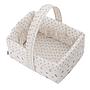 CANASTILLA ACOLCHADA 22,5X29X29CM SENDA BEIGE