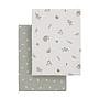 SABANA BAJERA MOISES/CARRO PACK 2 UD. 35x80x7 CM CALMA VERDE