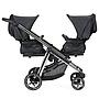 SILLA GEMELAR DUPLA CONVERTIBLE KP056 CROMADO/NEGRO