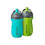 VASO TERMICO SPORT X2 VERDE/TURQUESA