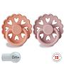 Pack 2 Chupetes FRIGG Block Silicona FAIRYTALE 0-6m Princess/Thumbelina
