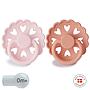 Pack 2 Chupetes FRIGG Block Silicona FAIRYTALE 0-6m S.Queen/Princess