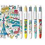 OMY BOLÍGRAFOS DE 4 COLORES BIC & OMY CITIES 5 unds