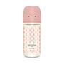 BIBERÓN VIDRIO 240ML BONHOMIA FEATHER ROSA