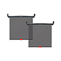 MUNCHKIN Pack de 2 Parasoles para Auto con alerta White Hot Enrollables gris