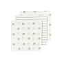 MUSELINA MEDIANA PACK 3 UNDS - 70X70CM - DOT STRIPE SOFT GREEN