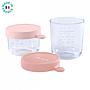 ESTUCHE 2 PORTION CRISTAL 150+250ML ROSA