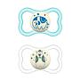 MAM CHUPETE AIR night SILICONA 16M+ 2UNDS Azul