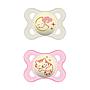 MAM CHUPETE ORIGINAL NIGHT 0M+ SILICONA 2UN ROSA