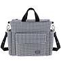 BOLSO MATERNAL PACK VICHY NEGRO 16X43X37CM